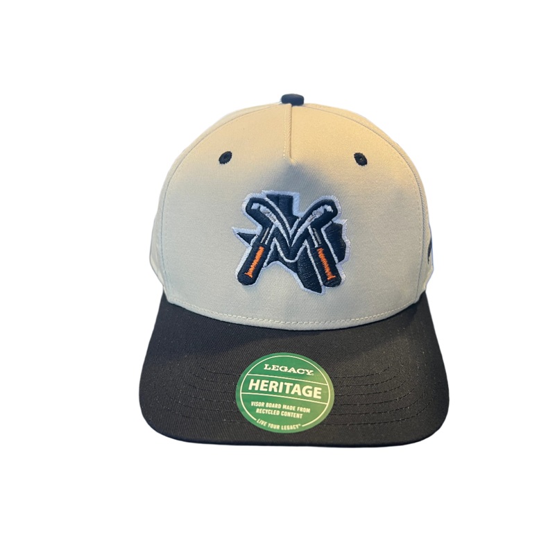 Midland RockHounds L2 Stone/Navy Heritage Twill Adj Hat