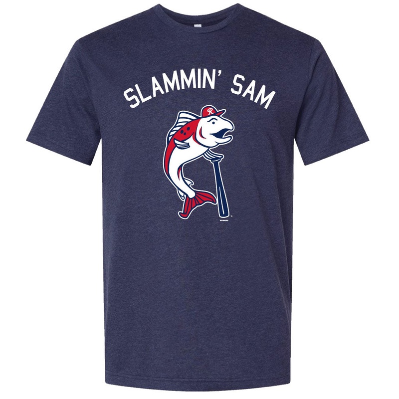 Tacoma Rainiers Navy Slammin’ Sam Tee