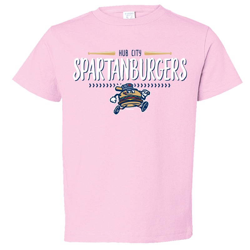 Toddler Pink Chuck Laces & Bats Tee