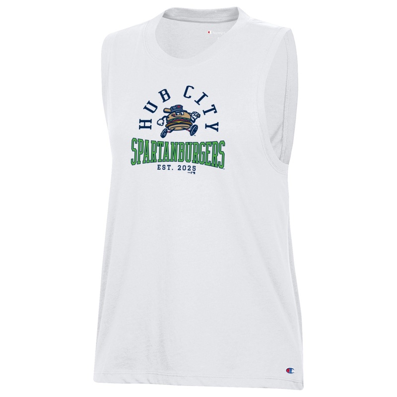Women’s White Muscle Champion Tank
