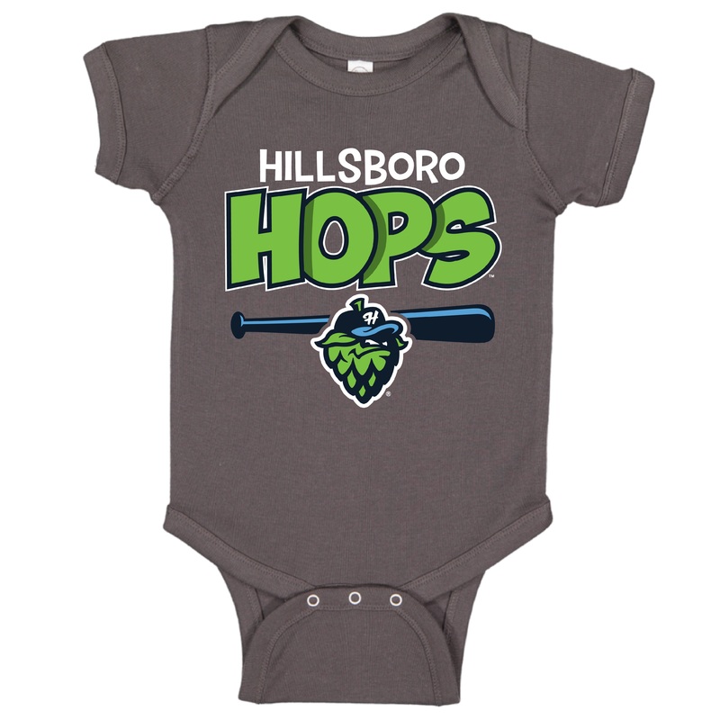 Bimm Ridder Infant Batter Bodysuit, Hillsboro Hops