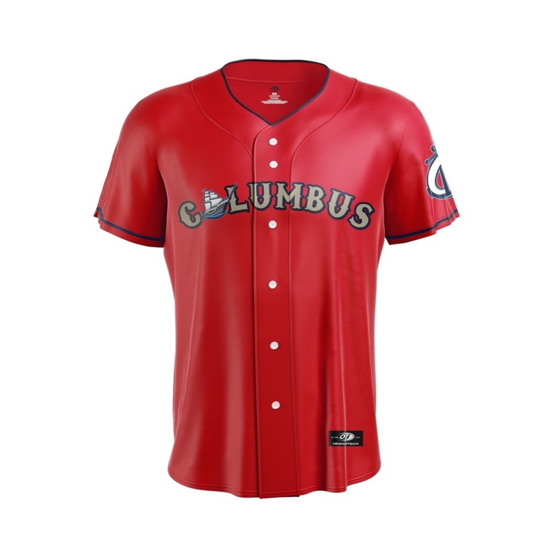 Columbus Clippers OT Sports Alt Red Jersey