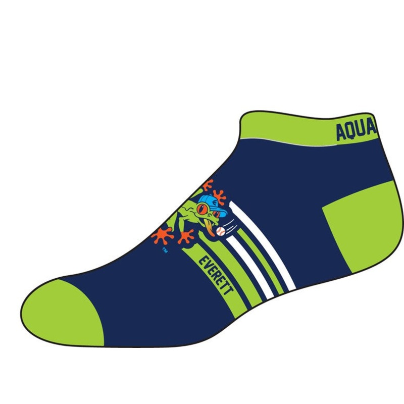 Everett AquaSox Varsity Low Cut Socks