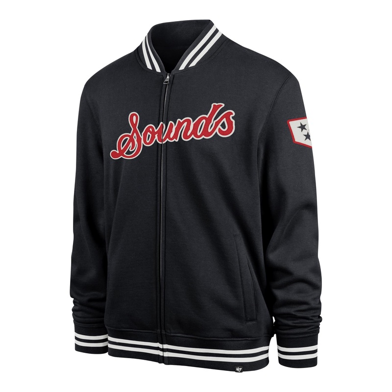 Nashville Sounds ’47 Brand Atlas Blue Wax Pack Pro Camden Track Jacket
