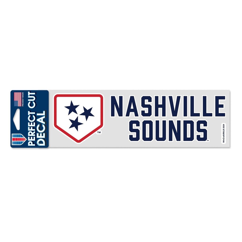 Nashville Sounds Plate Logo 3″ x 10″ Decal