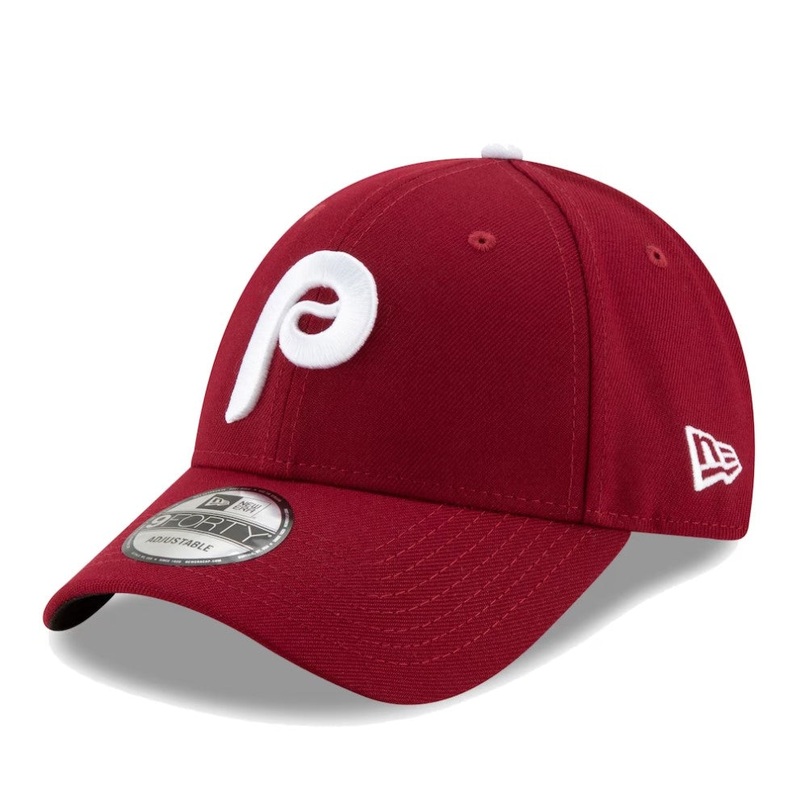 New Era 9Forty Philadelphia Phillies ‘The League’ 80’s Throwback Adjustable Maroon Hat