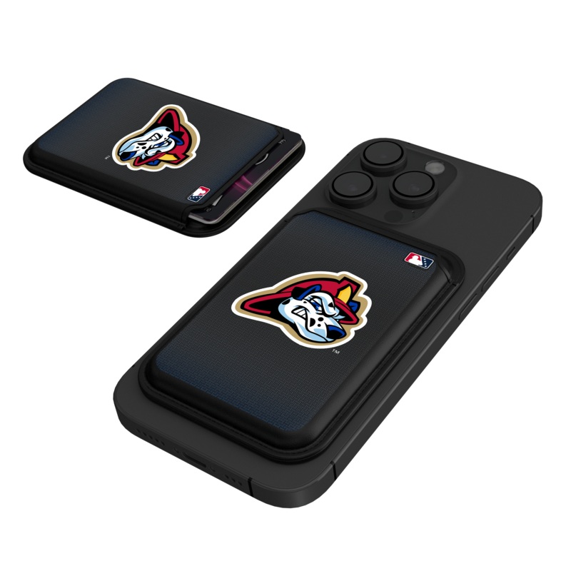 Peoria Chiefs Linen Black Magnetic Credit Card Wallet