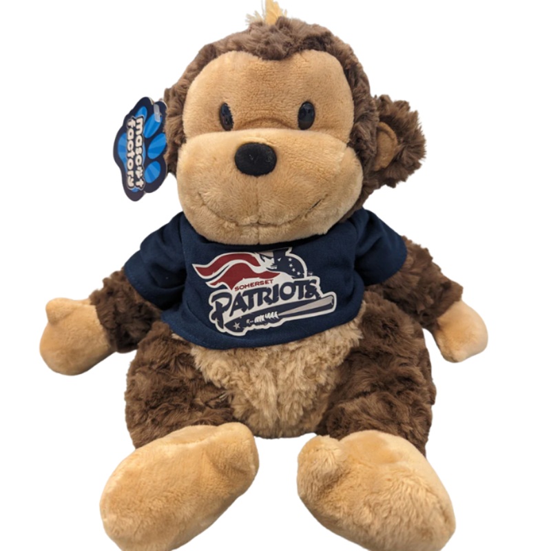 Somerset Patriots Cuddle Buddy 13 Inch Monkey Plush Doll