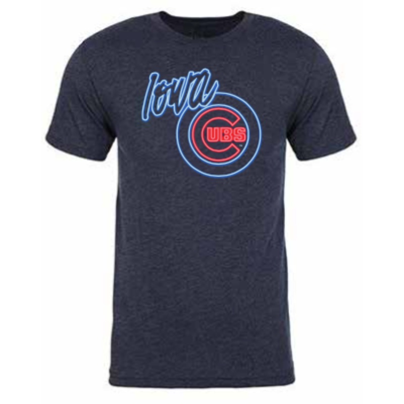Youth Iowa Cubs Neon Tee, Heather Navy