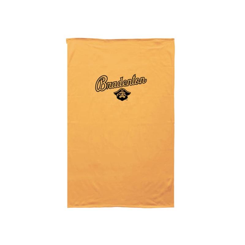 Bradenton Script Sweatshirt Blanket Gold