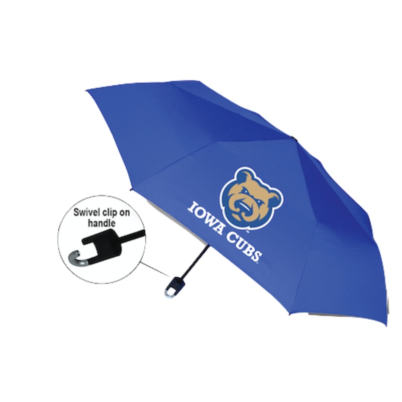 Iowa Cubs Royal Umbrella w/Storm Clip