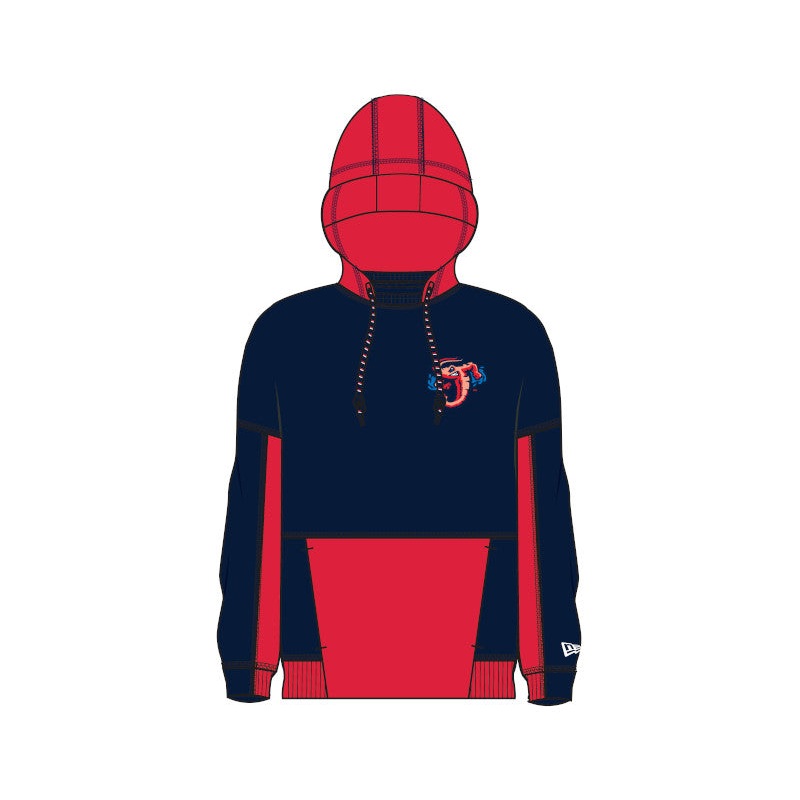Jacksonville Jumbo Shrimp New Era Color Block Hoodie