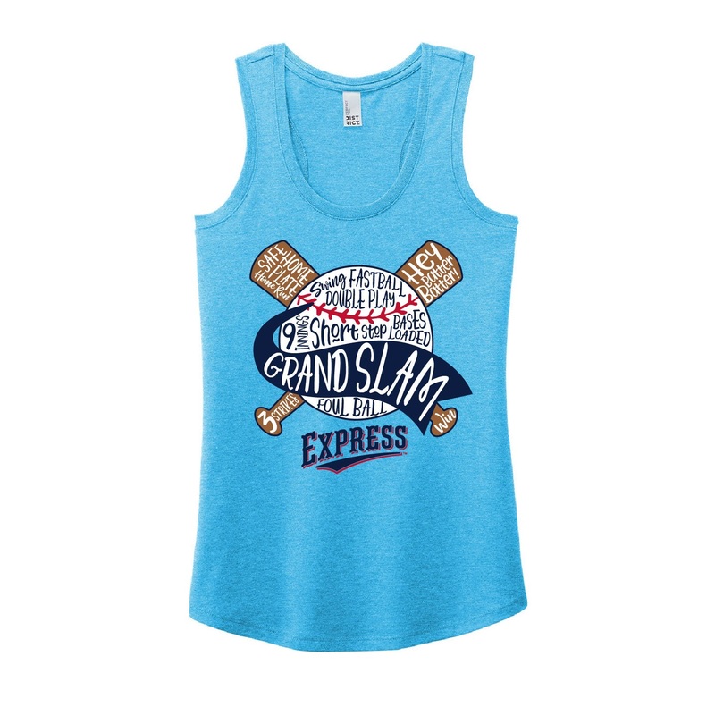 Round Rock Express Women’s Grand Slam Blue Tank