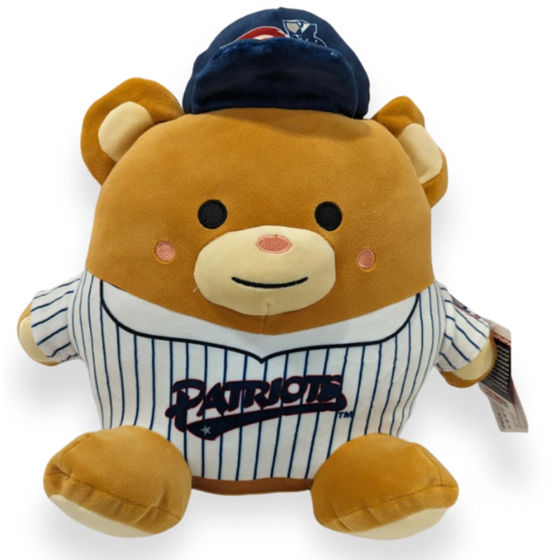 Somerset Patriots 12″ Large Seated Mascot Squishy Plush Bear Doll