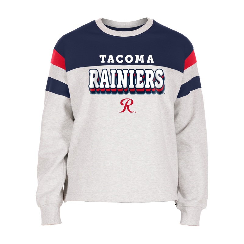 Tacoma Rainiers New Era Women’s Gray Game Day Crew Neck