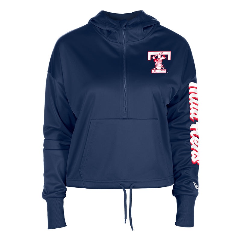 Toledo Mud Hens Ladies New Era 1/2 Zip Hood