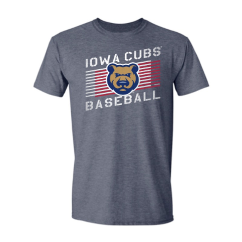Youth Iowa Cubs Dang Tee, Heather Navy