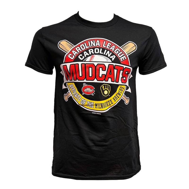 Carolina Mudcats Rotundra Affiliate Black Tee