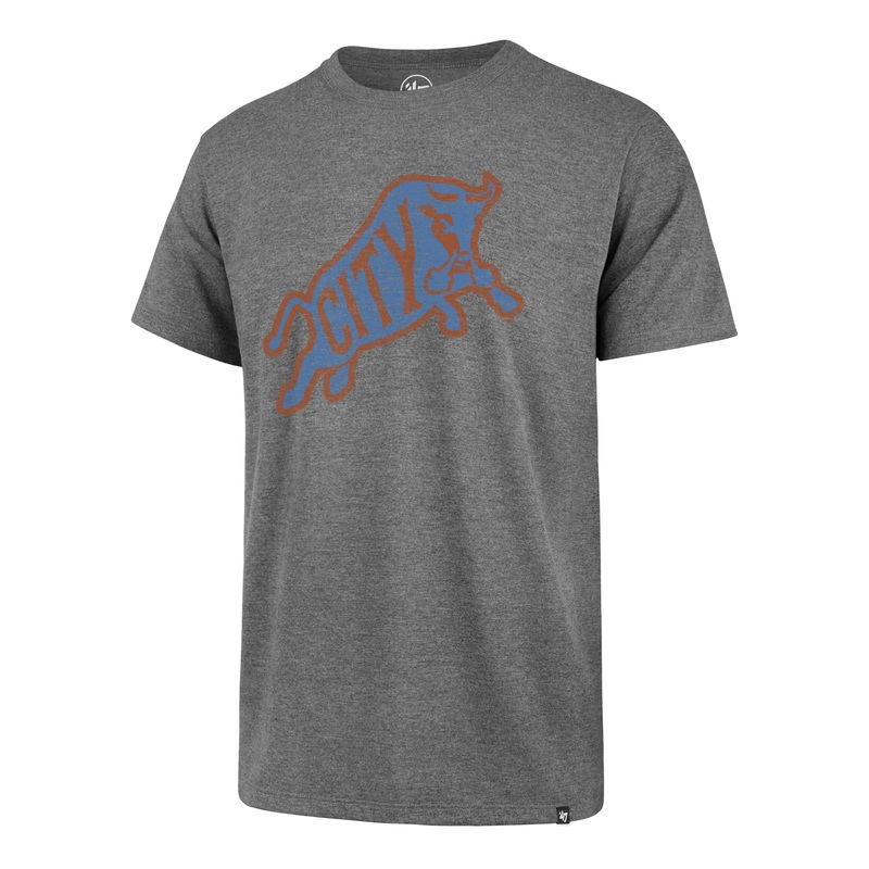 Durham Bulls 47 Brand Gray Bull City Franklin Tee