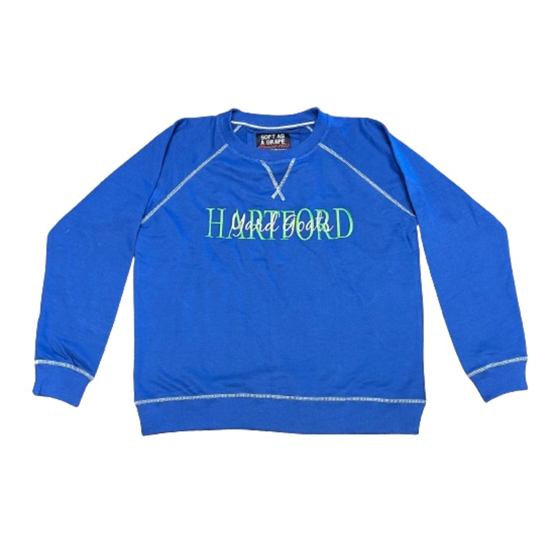 Hartford Yard Goats Soft As A Grape Script Crewneck