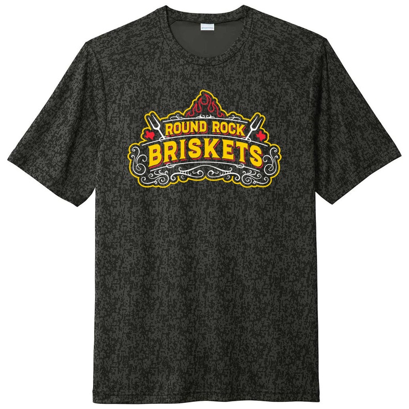 Round Rock Express Briskets Primary Logo Performance Digi Tee