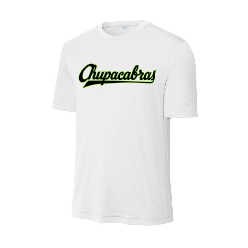 Round Rock Express White Chupacabras Wordmark Performance Tee