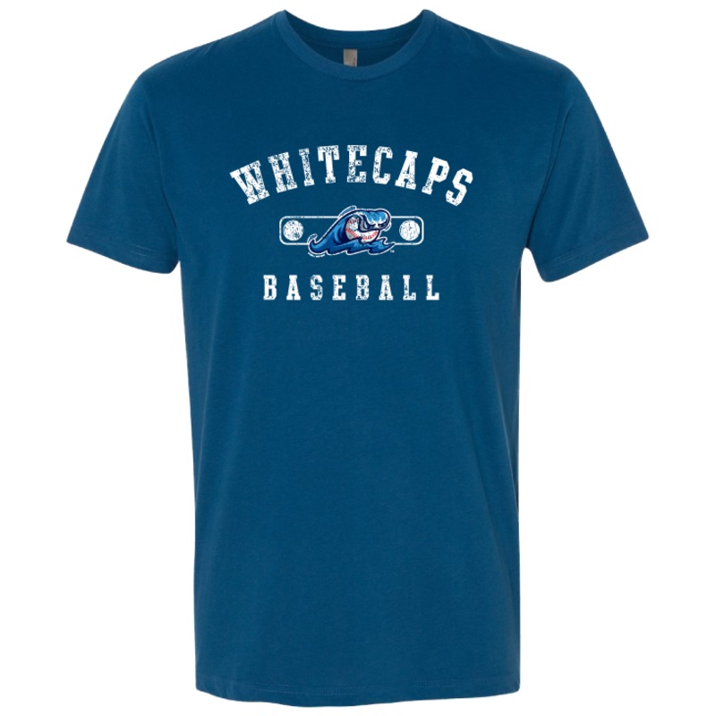 West Michigan Whitecaps Arched Sueded Cool Blue Tee