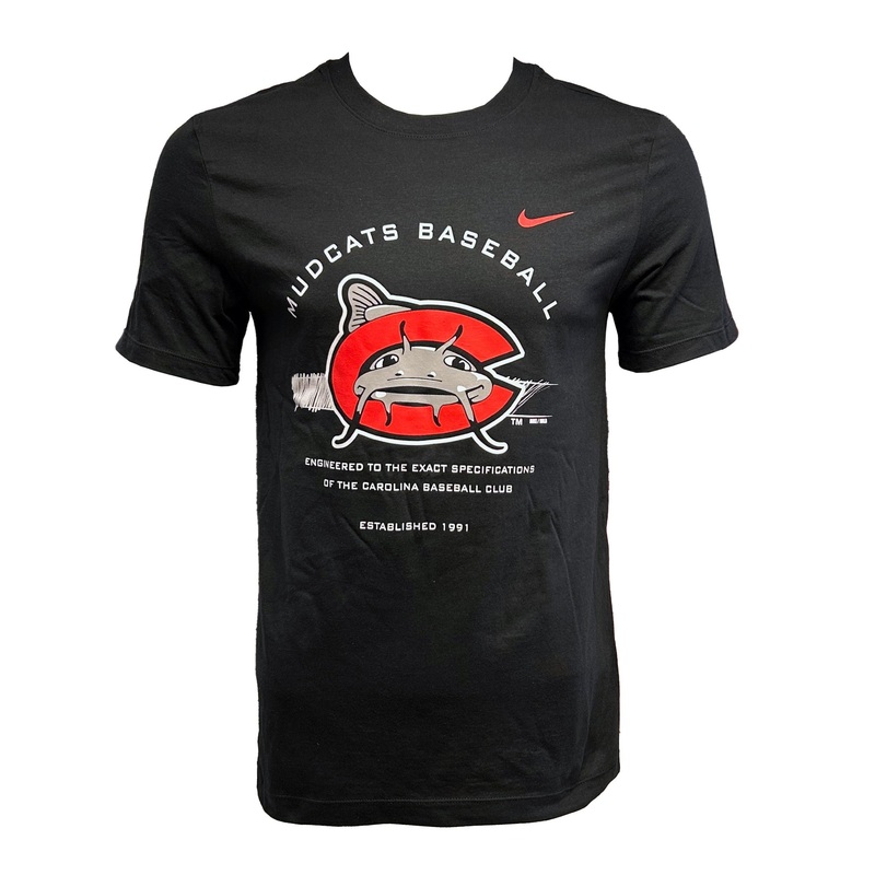 Carolina Mudcats Black Specifications Crew Tee