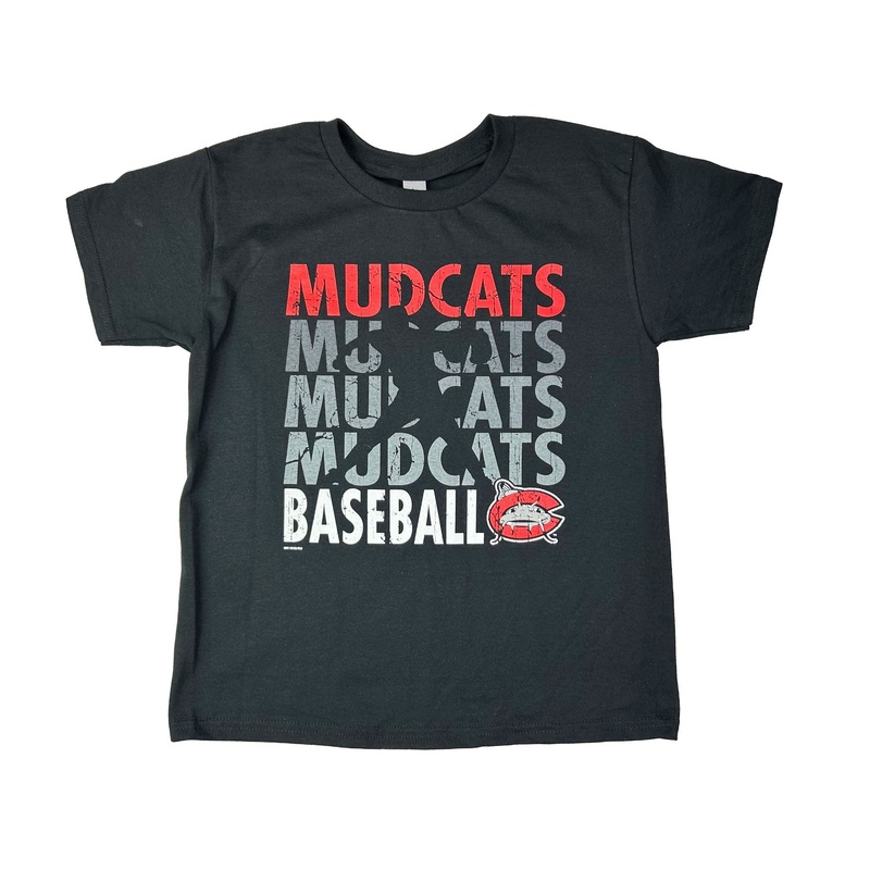 Carolina Mudcats Black Well Youth Tee