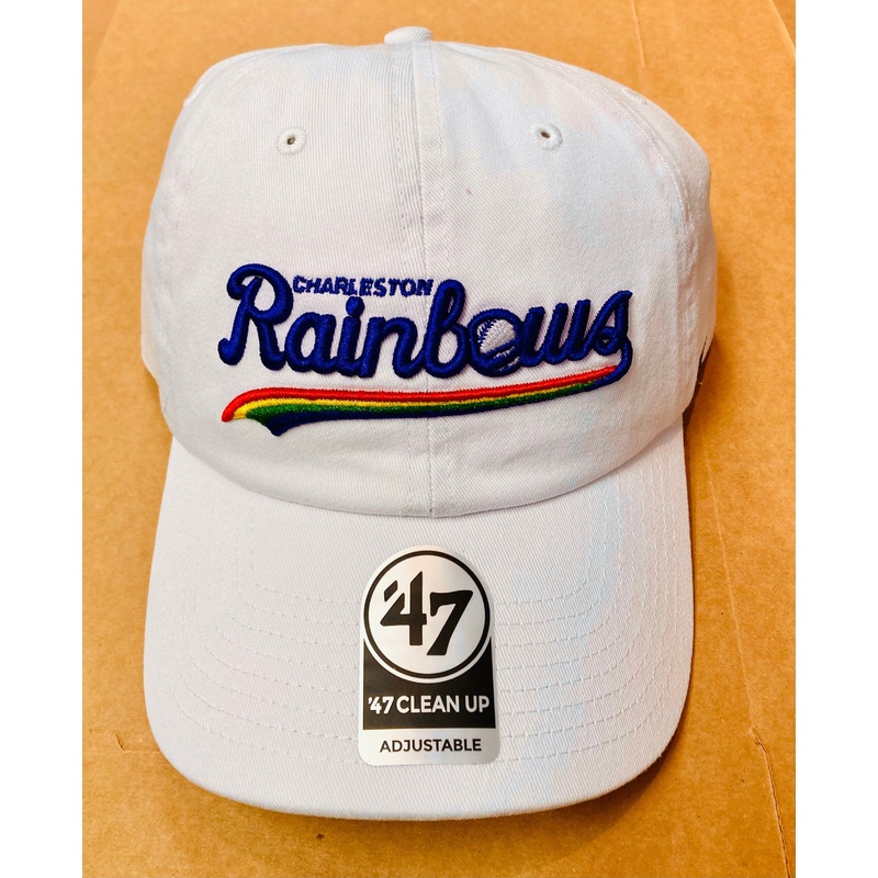 Charleston RiverDogs “Lance” White Script ’47 Clean Up Rainbows Cap