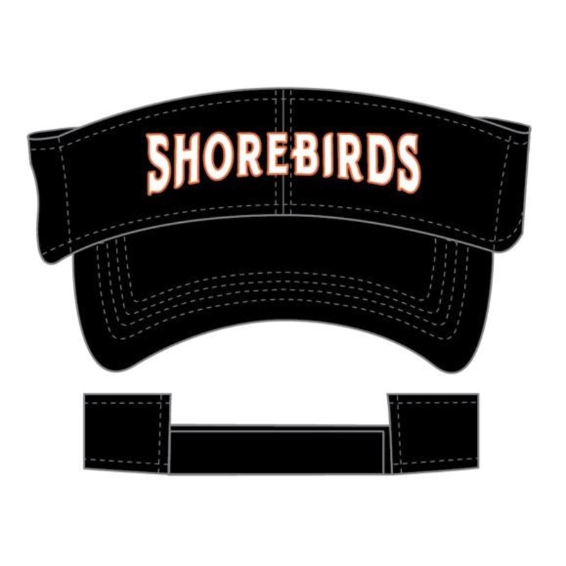 Delmarva Shorebirds Black Twill Visor