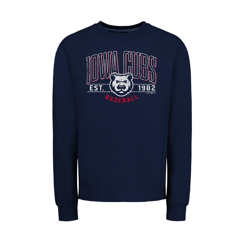Men’s Iowa Cubs Vintage Navy Crewneck, Navy
