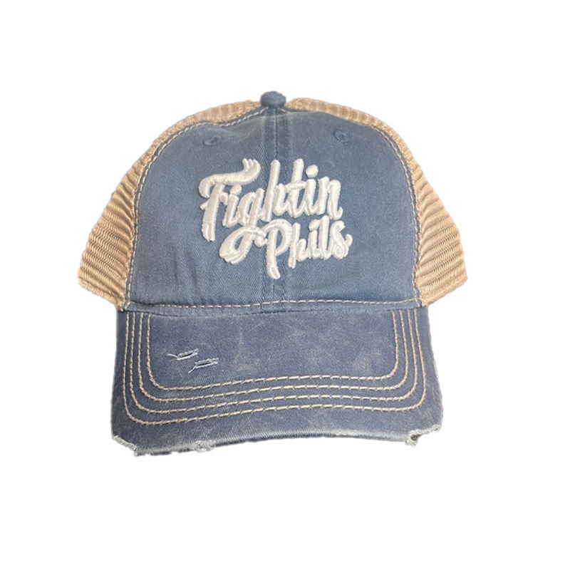 OC Sports Navy & Tea Stain  ‘Fightin Phils’ Trucker Style Hat