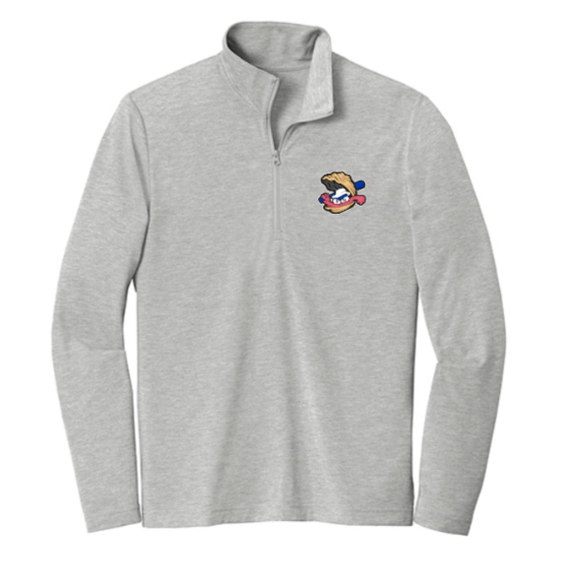 Quarter Zip-Alternate Batting Oyster