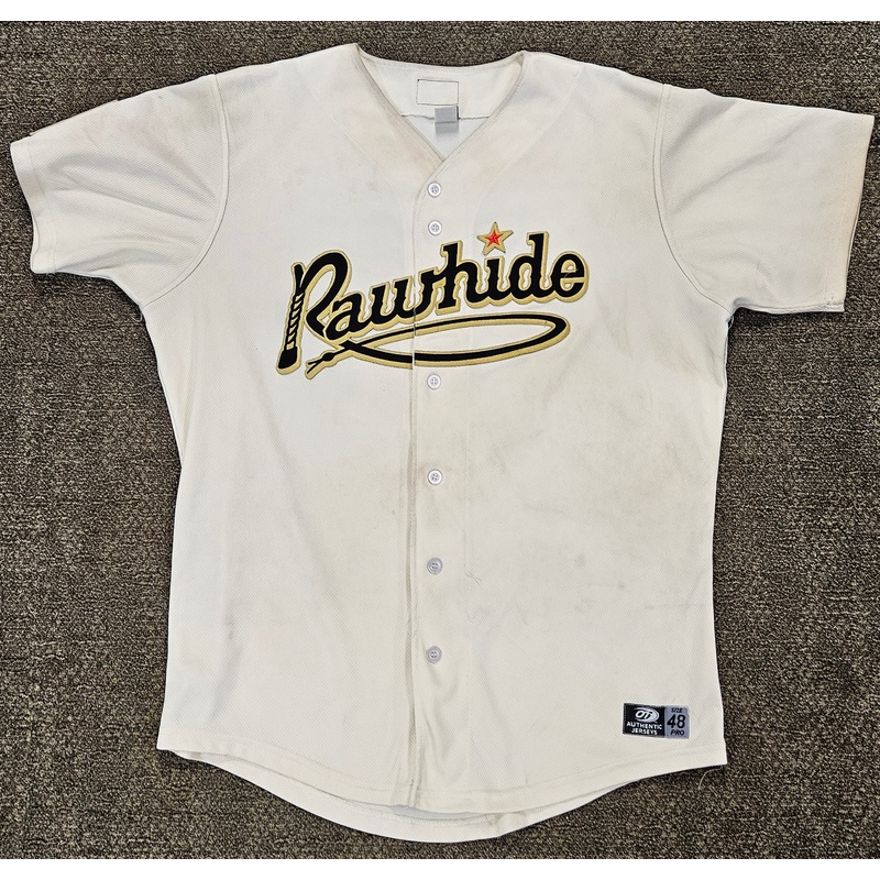 Visalia Rawhide Home Cream Game Worn Jersey