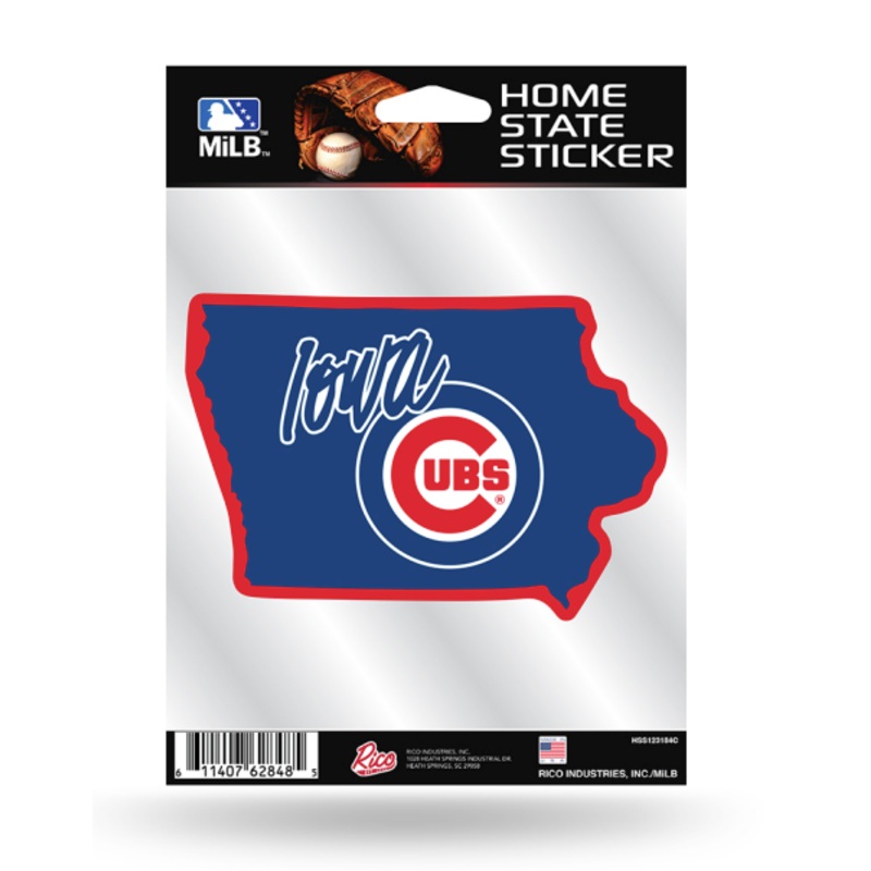 Iowa Cubs State of Iowa Sticker