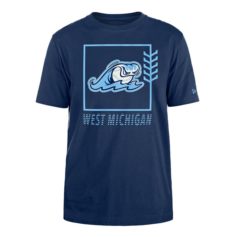 West Michigan Whitecaps New Era Clubhouse Collection Heathered Navy Tee