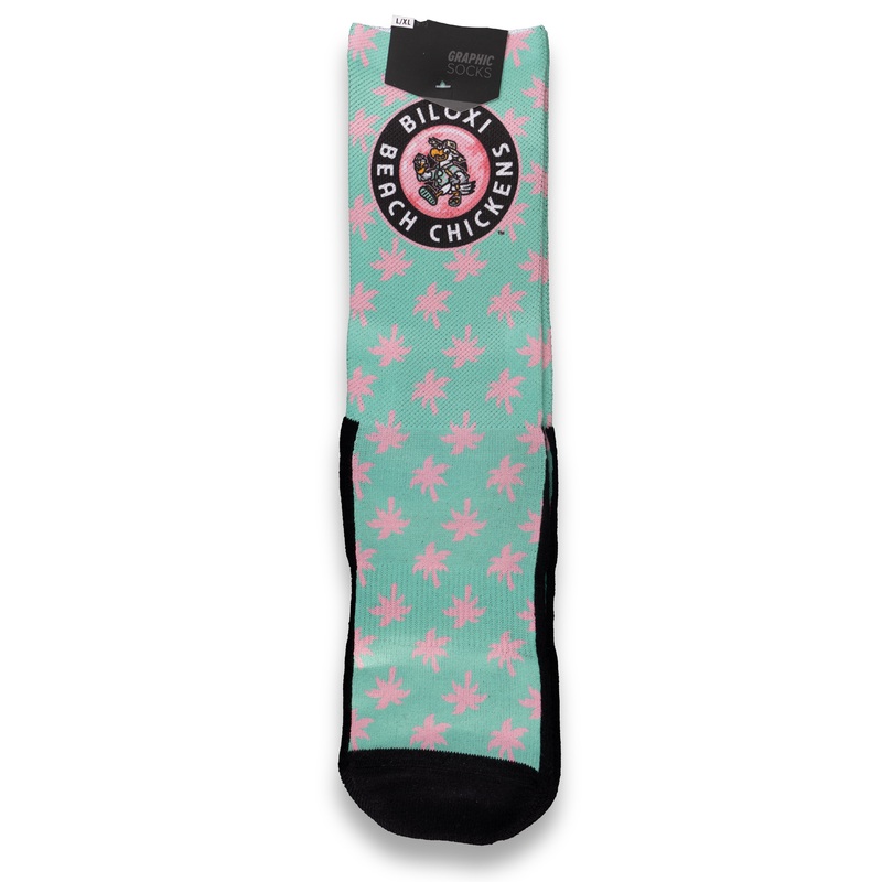 Biloxi Beach Chickens Socks