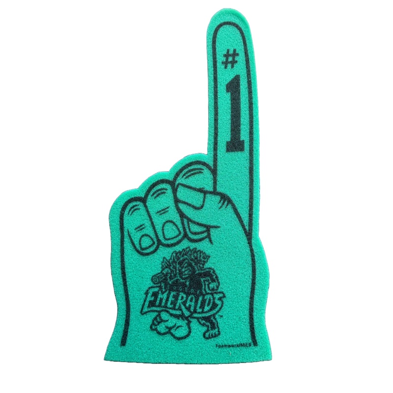 Eugene Emeralds FoamWorx Green Foam Finger