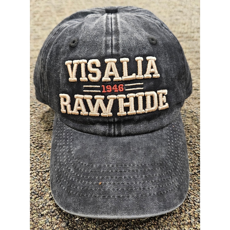 Rawhide Distressed Black Buckle Hat