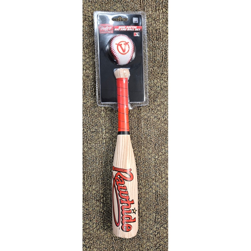 Visalia Rawhide Rawlings Softee Mini Bat and Ball Set