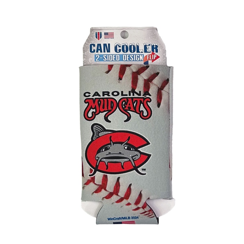 Carolina Mudcats Baseball Print Tall Boy Koozie