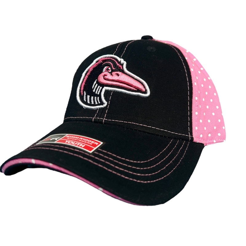 Great Lakes Loons Bimm Ridder Pink Polka Dot Snapback Cap – Youth