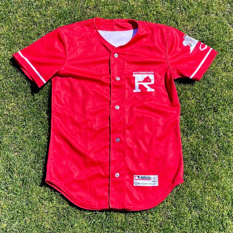 Richmond Flying Squirrels Youth Evoshield Fauxback Replica Jersey