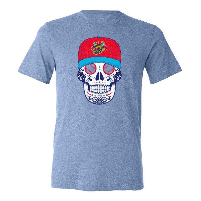 Scranton Wilke’s-Barre RailRiders 108 Stitches Copa Sugar Skull Tee
