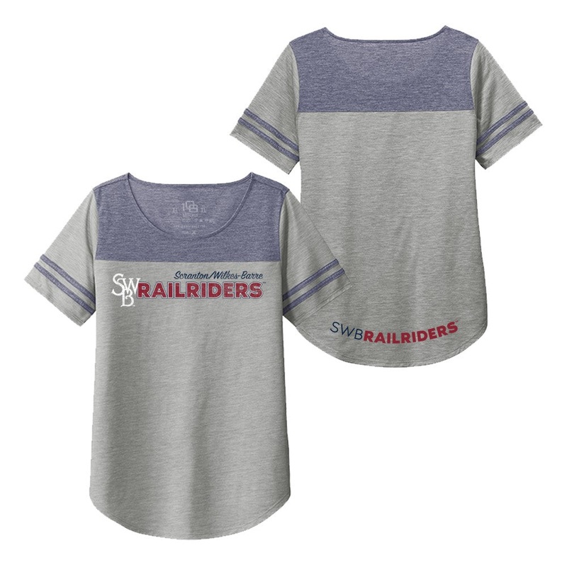 Scranton Wilke’s-Barre RailRiders 108 Stitches Ladies Fan tee
