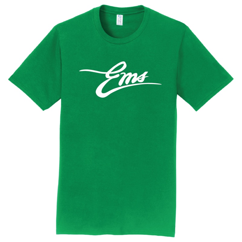 Eugene Emeralds Green Vintage Ems Script T-Shirt