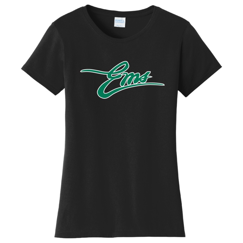 Eugene Emeralds Women’s Black Vintage Ems T-Shirt