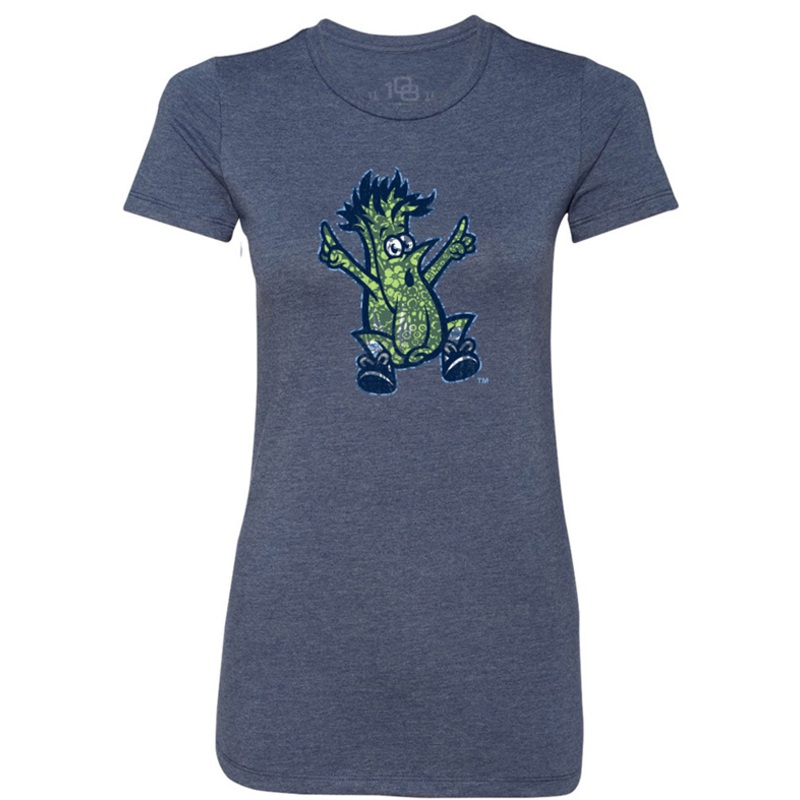 Ladies Navy Flowery Celery Tee