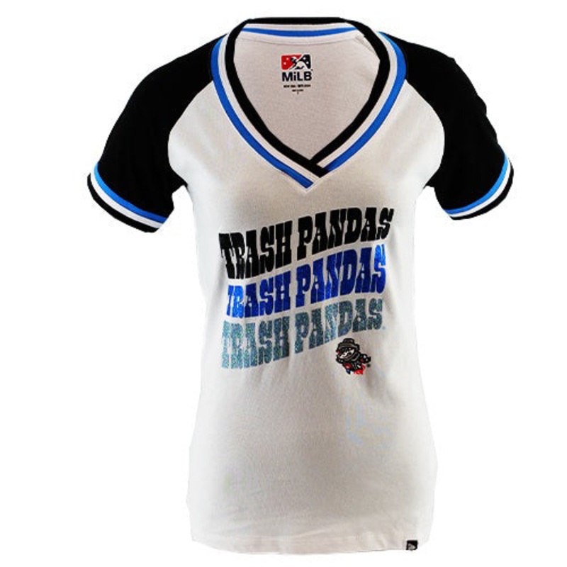 NE Women’s double bling v-neck tee